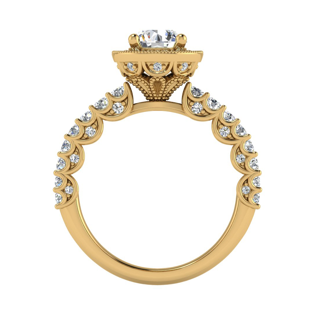 Makayla Halo Engagement Ring